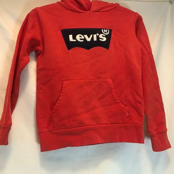 warm levi's red hoodie with fleece lining - Picture 1 of 6
